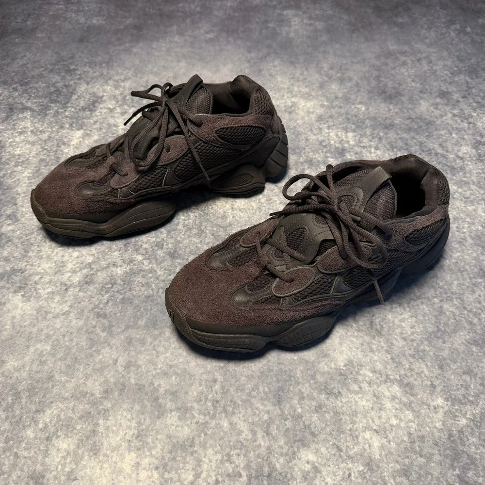 Adidas Yeezy 500‎ Utility Black Mens Sneakers F36640 Size 11.5 Low Top Shoes